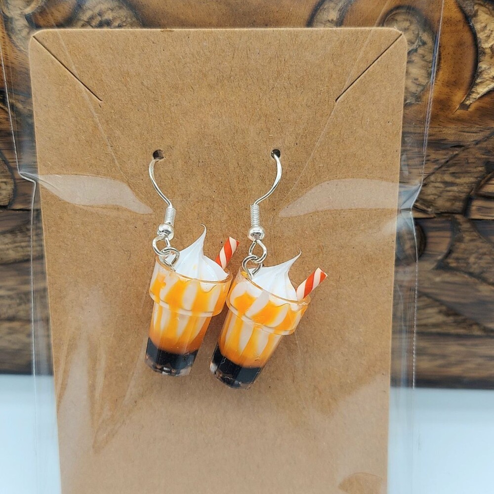 3D Milkshake Earrings